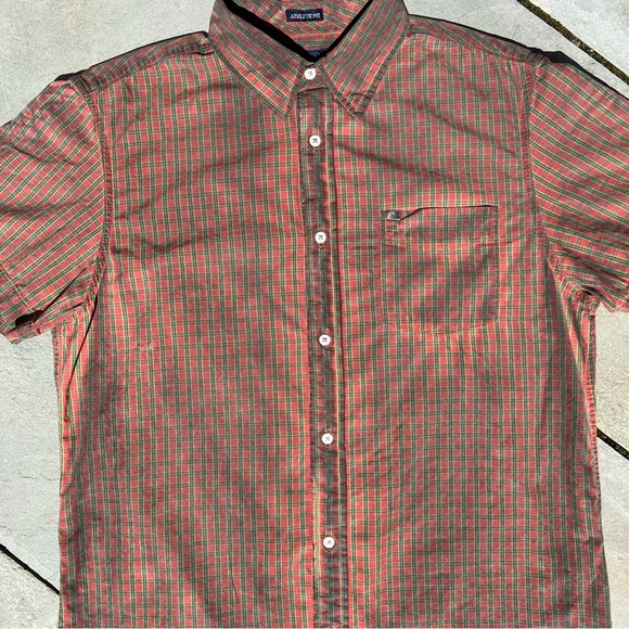 Reworked Y2K Overdyed Check Plaid Short Sleeved Shirt - Picture 7 of 8